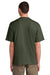 District DT6065 Mens Very Important Short Sleeve Crewneck T-Shirt Olive Green Model Back