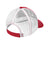 District Hats DT607 Mens Adjustable Hat Red/White Flat Back