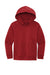 District DT6100Y Youth Very Important Fleece Hooded Sweatshirt Hoodie w/ Pouch Pocket Classic Red Flat Front