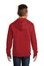District DT6100Y Youth Very Important Fleece Hooded Sweatshirt Hoodie w/ Pouch Pocket Classic Red Model Back