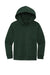 District DT6100Y Youth Very Important Fleece Hooded Sweatshirt Hoodie w/ Pouch Pocket Forest Green Flat Front