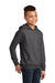 District DT6100Y Youth Very Important Fleece Hooded Sweatshirt Hoodie w/ Pouch Pocket Heather Charcoal Grey Model 3q
