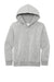 District DT6100Y Youth Very Important Fleece Hooded Sweatshirt Hoodie w/ Pouch Pocket Heather Light Grey Flat Front
