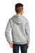District DT6100Y Youth Very Important Fleece Hooded Sweatshirt Hoodie w/ Pouch Pocket Heather Light Grey Model Back