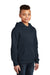 District DT6100Y Youth Very Important Fleece Hooded Sweatshirt Hoodie w/ Pouch Pocket New Navy Blue Model 3q