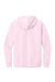 District DT6100 Mens Very Important Fleece Hooded Sweatshirt Hoodie w/ Pouch Pocket Carnation Pink Flat Back