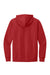 District DT6100 Mens Very Important Fleece Hooded Sweatshirt Hoodie w/ Pouch Pocket Classic Red Flat Back