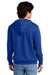 District DT6100 Mens Very Important Fleece Hooded Sweatshirt Hoodie w/ Pouch Pocket Deep Royal Blue Model Back