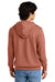 District DT6100 Mens Very Important Fleece Hooded Sweatshirt Hoodie w/ Pouch Pocket Desert Rose Model Back