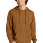 District Mens Very Important Fleece Hooded Sweatshirt Hoodie w/ Pouch Pocket - Duck Brown