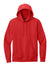 District DT6100 Mens Very Important Fleece Hooded Sweatshirt Hoodie w/ Pouch Pocket Fiery Red Flat Front