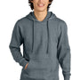 District Mens Very Important Fleece Hooded Sweatshirt Hoodie w/ Pouch Pocket - Heather Flint Blue