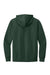 District DT6100 Mens Very Important Fleece Hooded Sweatshirt Hoodie w/ Pouch Pocket Forest Green Flat Back