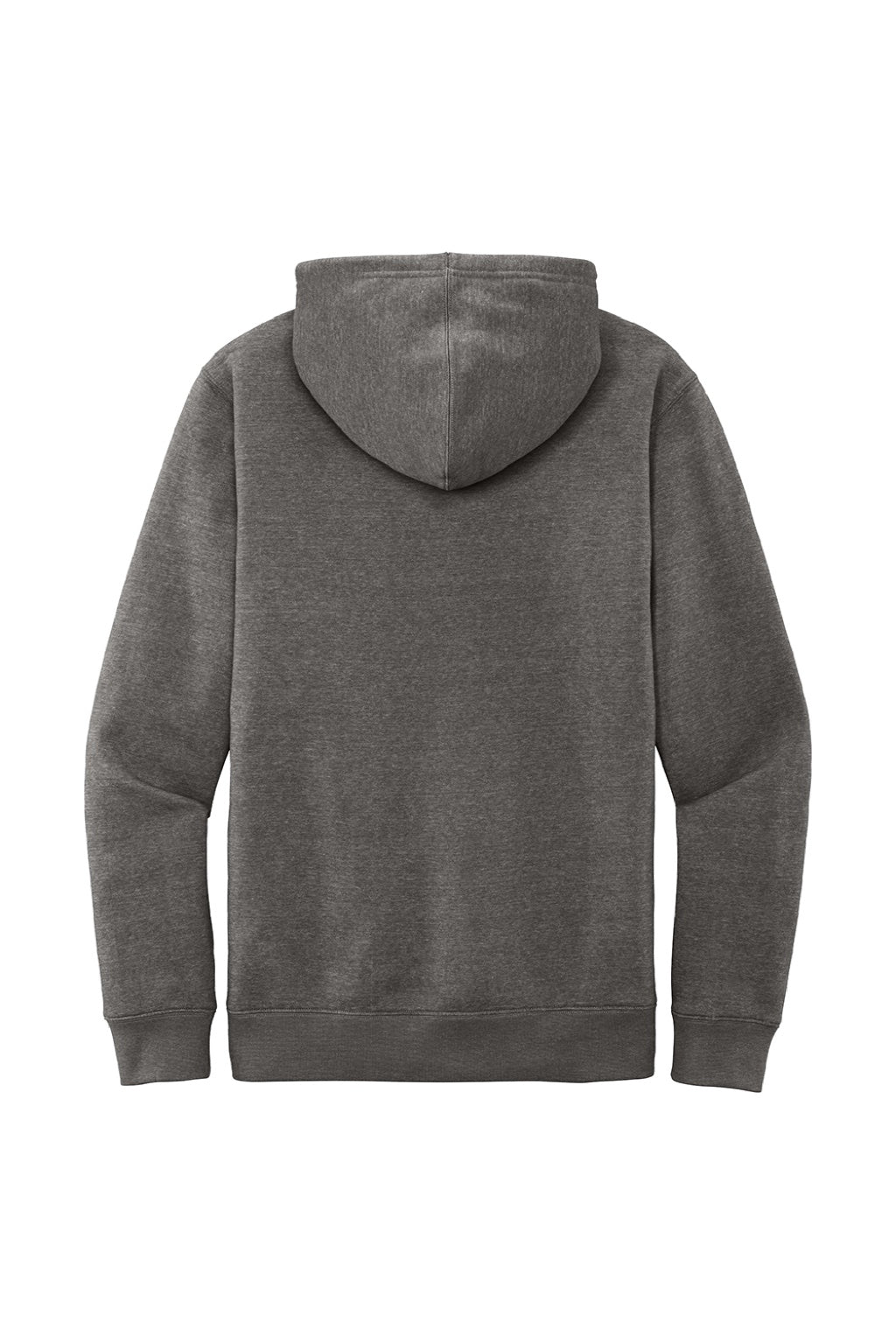 District DT6100 Mens Very Important Fleece Hooded Sweatshirt Hoodie w/ Pouch Pocket Grey Frost Flat Back