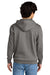 District DT6100 Mens Very Important Fleece Hooded Sweatshirt Hoodie w/ Pouch Pocket Grey Frost Model Back
