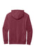 District DT6100 Mens Very Important Fleece Hooded Sweatshirt Hoodie w/ Pouch Pocket Heather Cardinal Red Flat Back