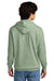 District DT6100 Mens Very Important Fleece Hooded Sweatshirt Hoodie w/ Pouch Pocket Heather Dusty Sage Model Back