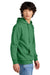 District DT6100 Mens Very Important Fleece Hooded Sweatshirt Hoodie w/ Pouch Pocket Heather Kelly Green Model Side
