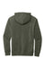 District DT6100 Mens Very Important Fleece Hooded Sweatshirt Hoodie w/ Pouch Pocket Heather Olive Green Flat Back