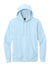 District DT6100 Mens Very Important Fleece Hooded Sweatshirt Hoodie w/ Pouch Pocket Ice Blue Flat Front