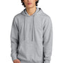 District Mens Very Important Fleece Hooded Sweatshirt Hoodie w/ Pouch Pocket - Heather Light Grey
