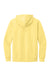 District DT6100 Mens Very Important Fleece Hooded Sweatshirt Hoodie w/ Pouch Pocket Light Yellow Flat Back