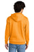 District DT6100 Mens Very Important Fleece Hooded Sweatshirt Hoodie w/ Pouch Pocket Heather Marigold Model Back