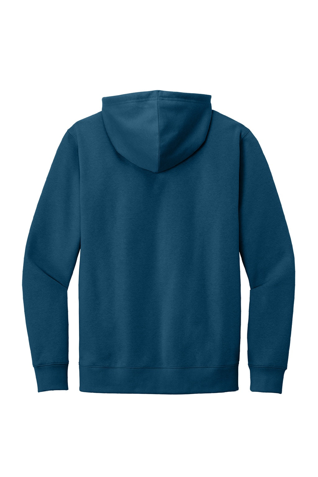 District DT6100 Mens Very Important Fleece Hooded Sweatshirt Hoodie w/ Pouch Pocket Neptune Blue Flat Back