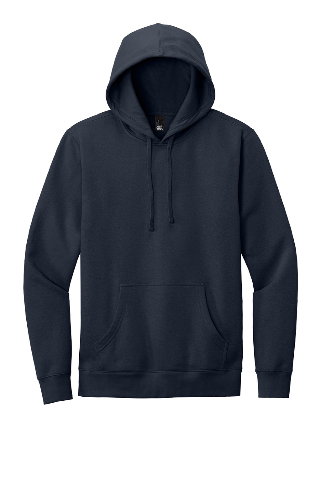 District DT6100 Mens Very Important Fleece Hooded Sweatshirt Hoodie w/ Pouch Pocket New Navy Blue Flat Front