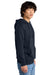 District DT6100 Mens Very Important Fleece Hooded Sweatshirt Hoodie w/ Pouch Pocket New Navy Blue Model Side