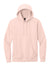 District DT6100 Mens Very Important Fleece Hooded Sweatshirt Hoodie w/ Pouch Pocket Rosewater Pink Flat Front