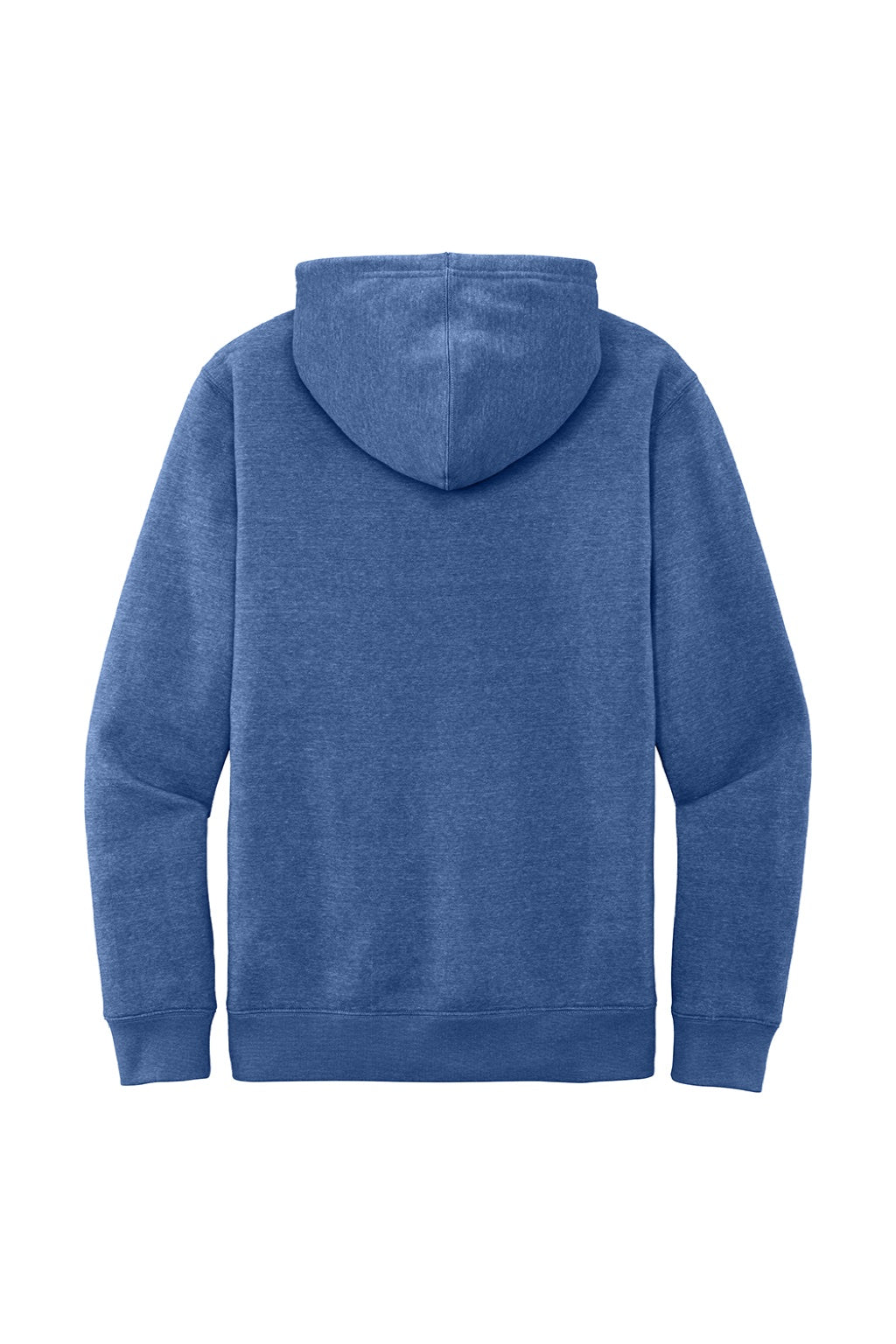 District DT6100 Mens Very Important Fleece Hooded Sweatshirt Hoodie w/ Pouch Pocket Royal Blue Frost Flat Back