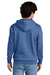 District DT6100 Mens Very Important Fleece Hooded Sweatshirt Hoodie w/ Pouch Pocket Royal Blue Frost Model Back