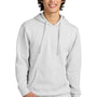 District Mens Very Important Fleece Hooded Sweatshirt Hoodie w/ Pouch Pocket - White Smoke
