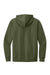 District DT6100 Mens Very Important Fleece Hooded Sweatshirt Hoodie w/ Pouch Pocket Olive Green Flat Back