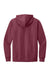 District DT6100 Mens Very Important Fleece Hooded Sweatshirt Hoodie w/ Pouch Pocket Plum Purple Flat Back