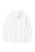 District DT6100 Mens Very Important Fleece Hooded Sweatshirt Hoodie w/ Pouch Pocket White Flat Back