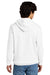 District DT6100 Mens Very Important Fleece Hooded Sweatshirt Hoodie w/ Pouch Pocket White Model Back