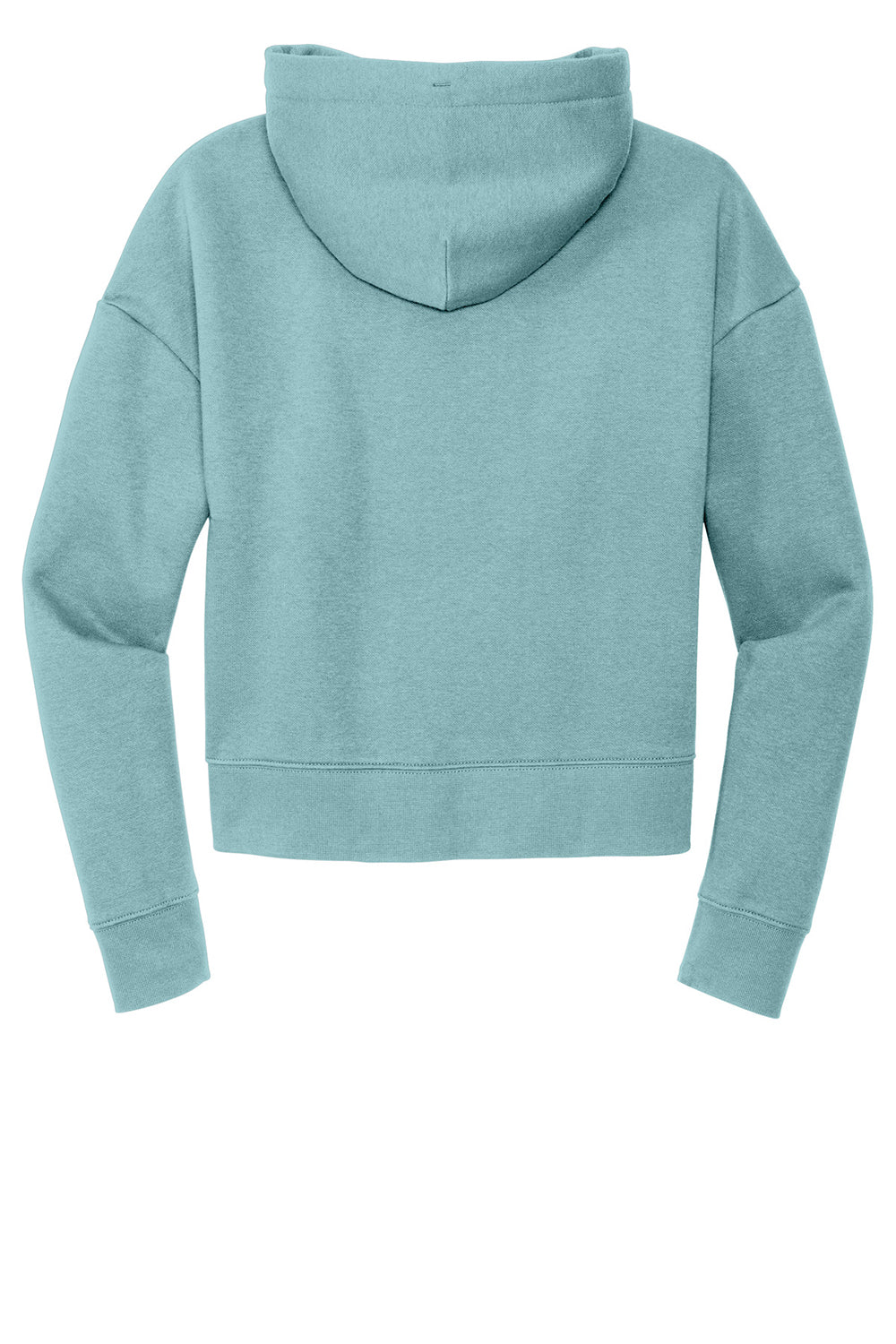 District DT6101 Womens V.I.T. Fleece Hooded Sweatshirt Hoodie Eucalyptus Blue Flat Back