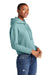 District DT6101 Womens V.I.T. Fleece Hooded Sweatshirt Hoodie Eucalyptus Blue Model 3q