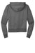 District DT6101 Womens V.I.T. Fleece Hooded Sweatshirt Hoodie Heather Charcoal Grey Flat Back