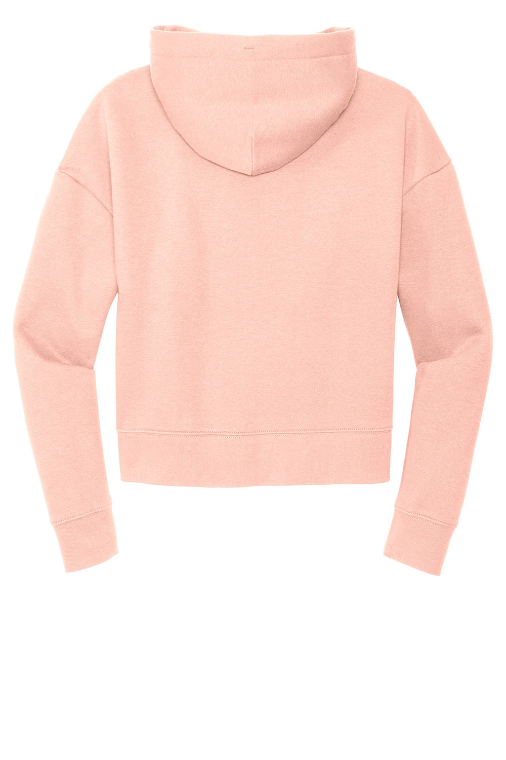 District DT6101 Womens V.I.T. Fleece Hooded Sweatshirt Hoodie Rosewater Pink Flat Back