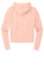 District DT6101 Womens V.I.T. Fleece Hooded Sweatshirt Hoodie Rosewater Pink Flat Back