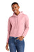 District DT6101 Womens V.I.T. Fleece Hooded Sweatshirt Hoodie Wisteria Pink Model Front