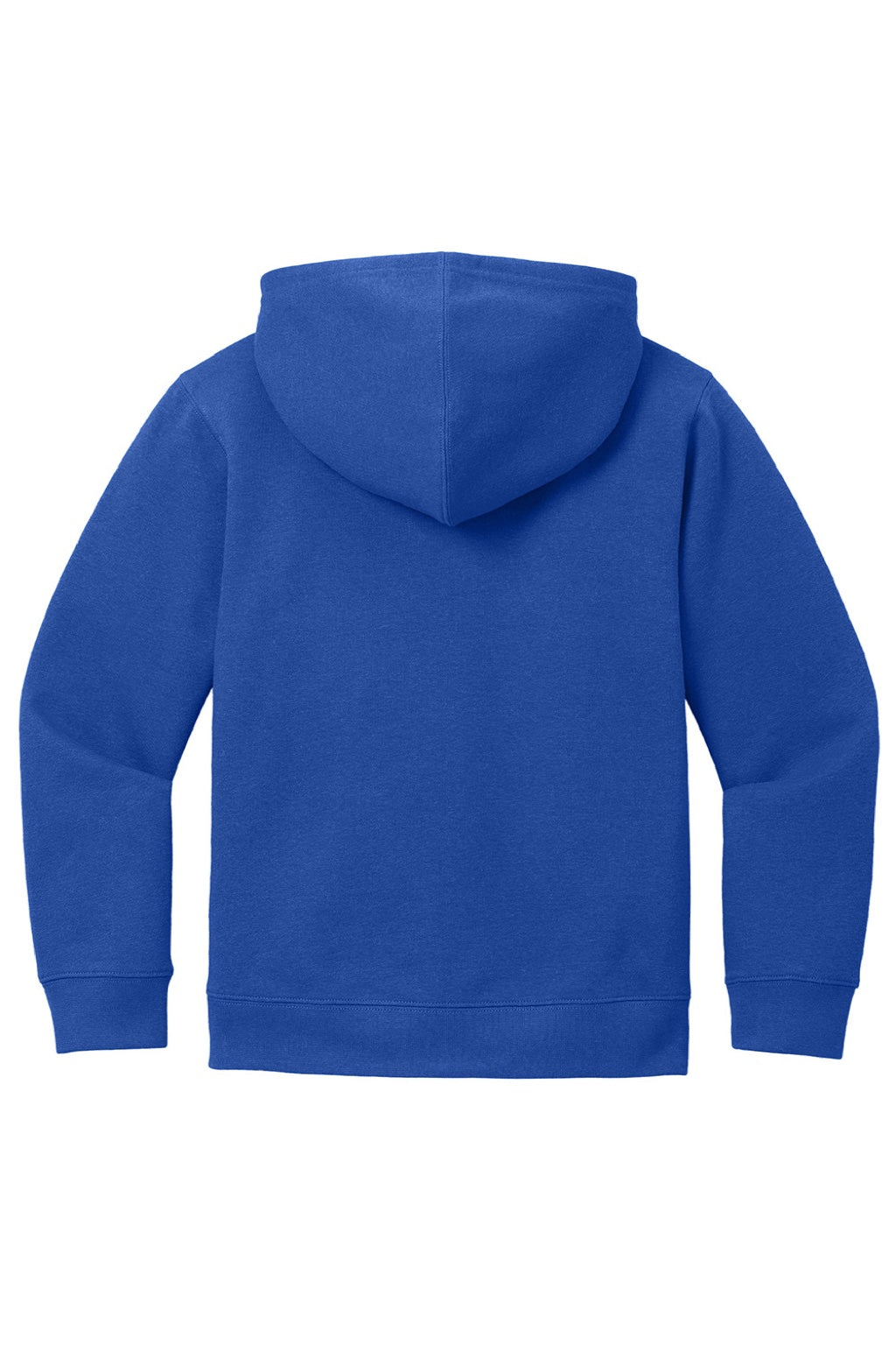 District DT6102Y Youth V.I.T. Fleece Full Zip Hooded Sweatshirt Hoodie w/ Pockets Deep Royal Blue Flat Back