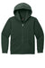 District DT6102Y Youth V.I.T. Fleece Full Zip Hooded Sweatshirt Hoodie w/ Pockets Forest Green Flat Front