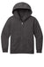 District DT6102Y Youth V.I.T. Fleece Full Zip Hooded Sweatshirt Hoodie w/ Pockets Heather Charcoal Grey Flat Front