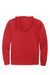 District DT6102 Mens Very Important Fleece Full Zip Hooded Sweatshirt Hoodie w/ Pockets Classic Red Flat Back
