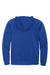 District DT6102 Mens Very Important Fleece Full Zip Hooded Sweatshirt Hoodie w/ Pockets Deep Royal Blue Flat Back