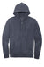 District DT6102 Mens Very Important Fleece Full Zip Hooded Sweatshirt Hoodie w/ Pockets Heather Navy Blue Flat Front
